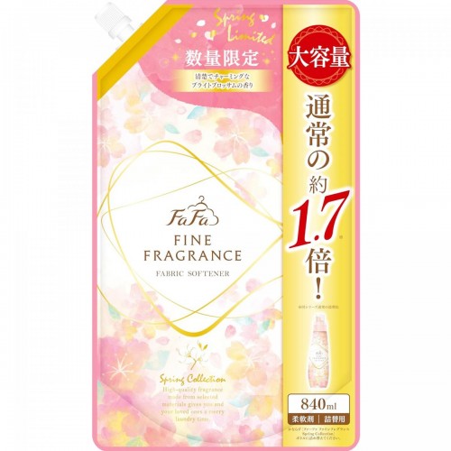熊寶貝 - NS FA FA 香水衣物柔順劑 840ml 補充裝 春季系列限量版 162-1285 熊寶貝 - NS FA FA 香水衣物柔順劑 840ml 補充裝 春季系列限量版 162-1285